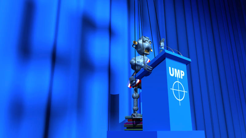 UMP : Le Sarkome est la marionnette du MEDEF et du FMI